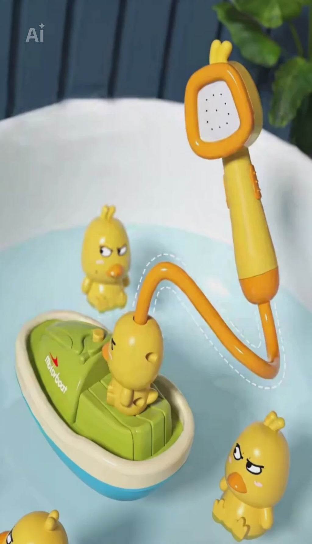 🐥 Jouet de Bain Canard Douche Magique – Kit de Bain Interactif pour Enfants