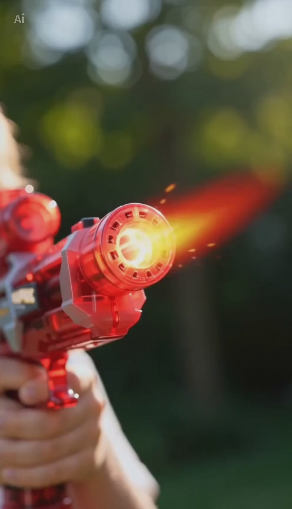 Pistolet à Eau Électrique LED Rechargeable – Longue Portée