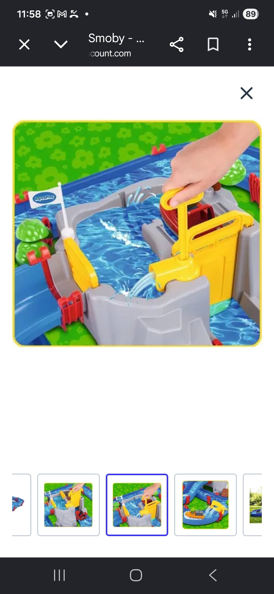 Circuit Aquatique Interactif pour Enfants – Jeu d'Eau avec Écluses, Bateau et Cascade