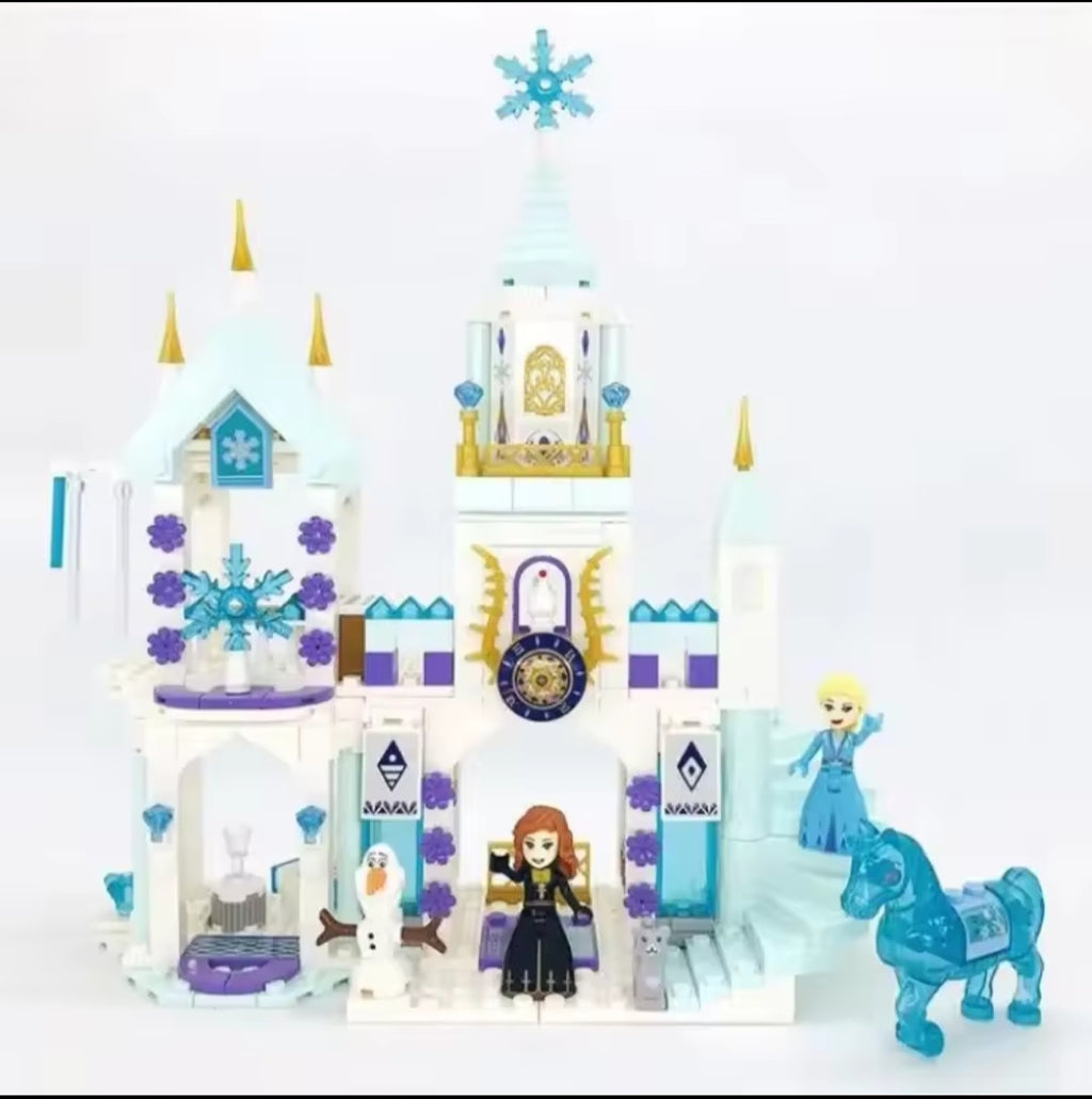 Château de Princesse des Neiges – Jeu de Construction 360 Pièces avec Personnages