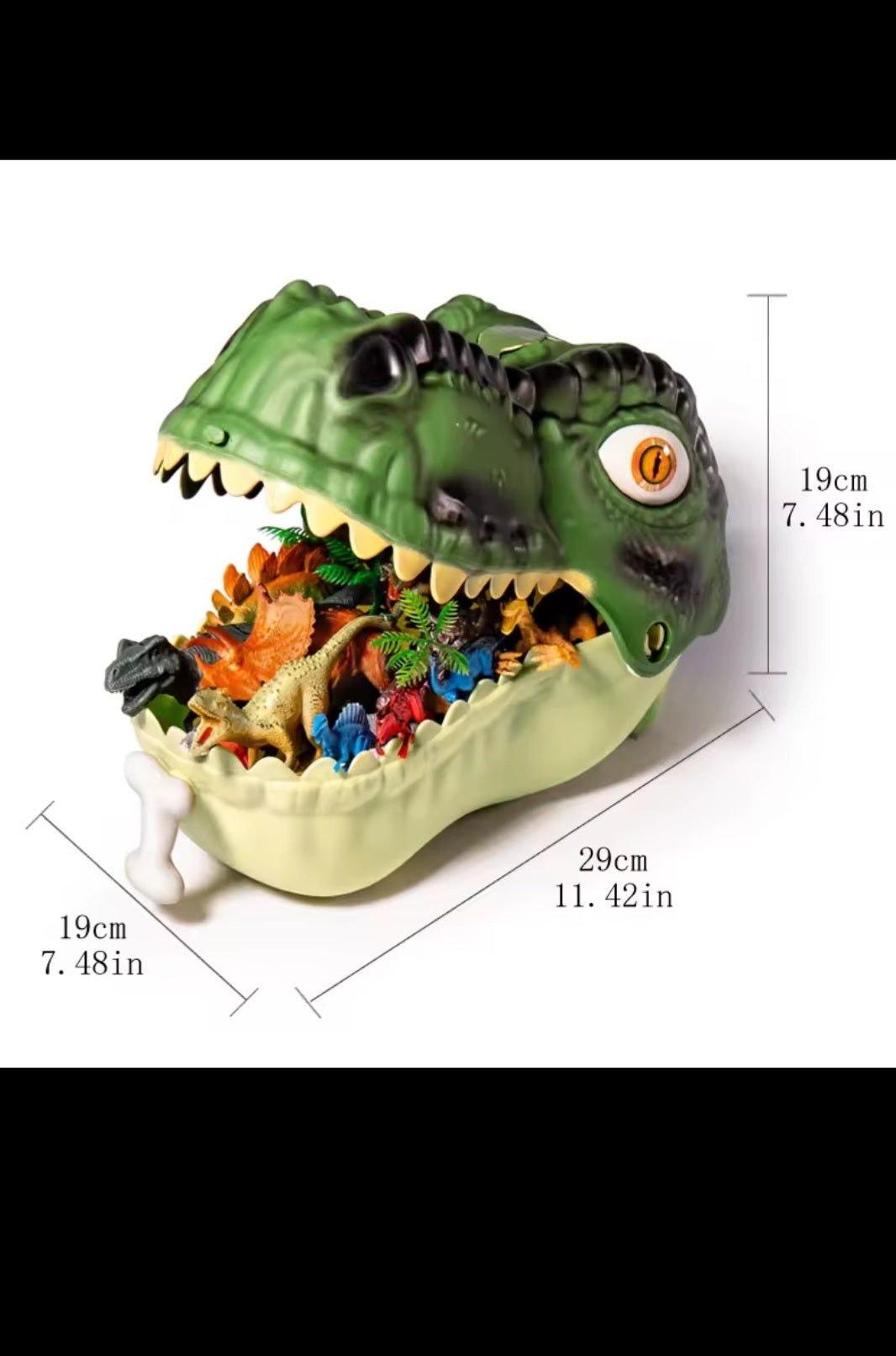 Coffret Dinosaures XXL – 64 pièces avec Tête de T-Rex et accessoires