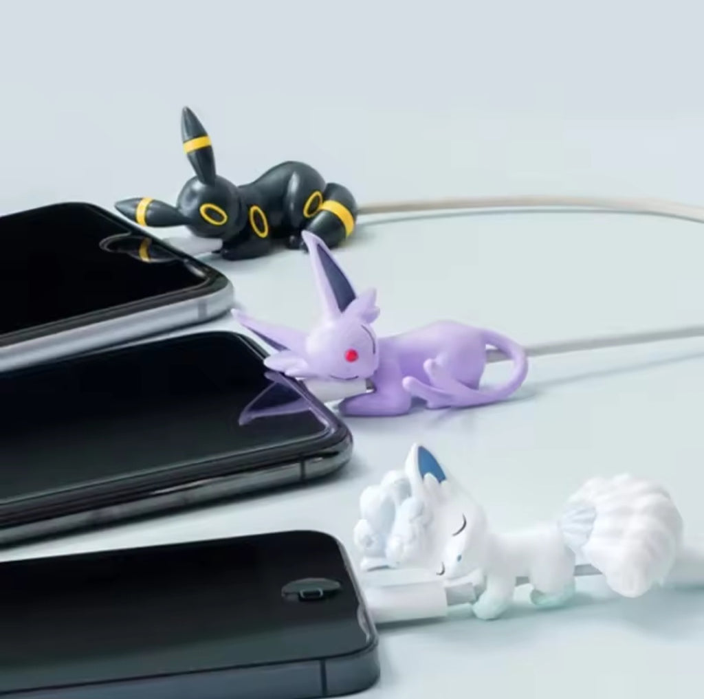 Protège-câble Pokémon – Lot de 6 Figurines Adorables pour Chargeur USB