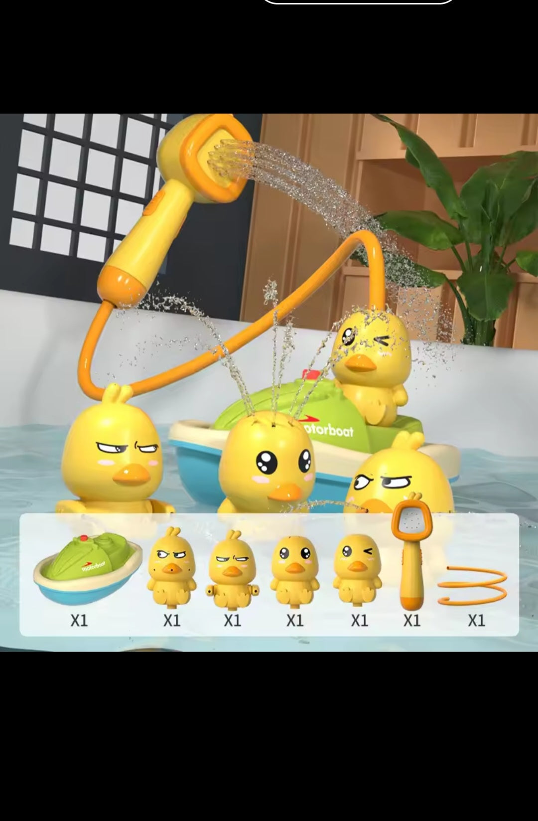 🐥 Jouet de Bain Canard Douche Magique – Kit de Bain Interactif pour Enfants