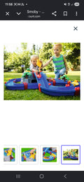 Circuit Aquatique Interactif pour Enfants – Jeu d'Eau avec Écluses, Bateau et Cascade