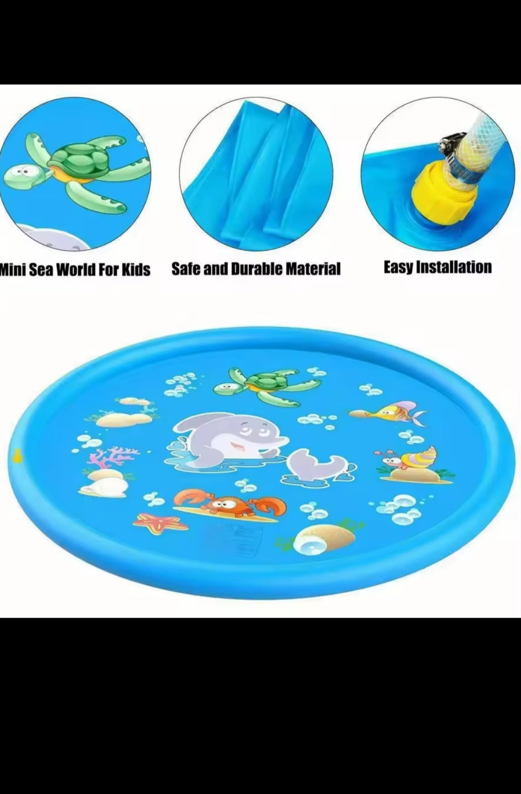 Tapis d'eau Splash 100 cm – Aire de jeux aquatique pour enfants