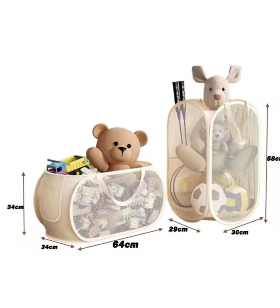 Grand Panier de Rangement Pliable pour Jouets avec Poignées