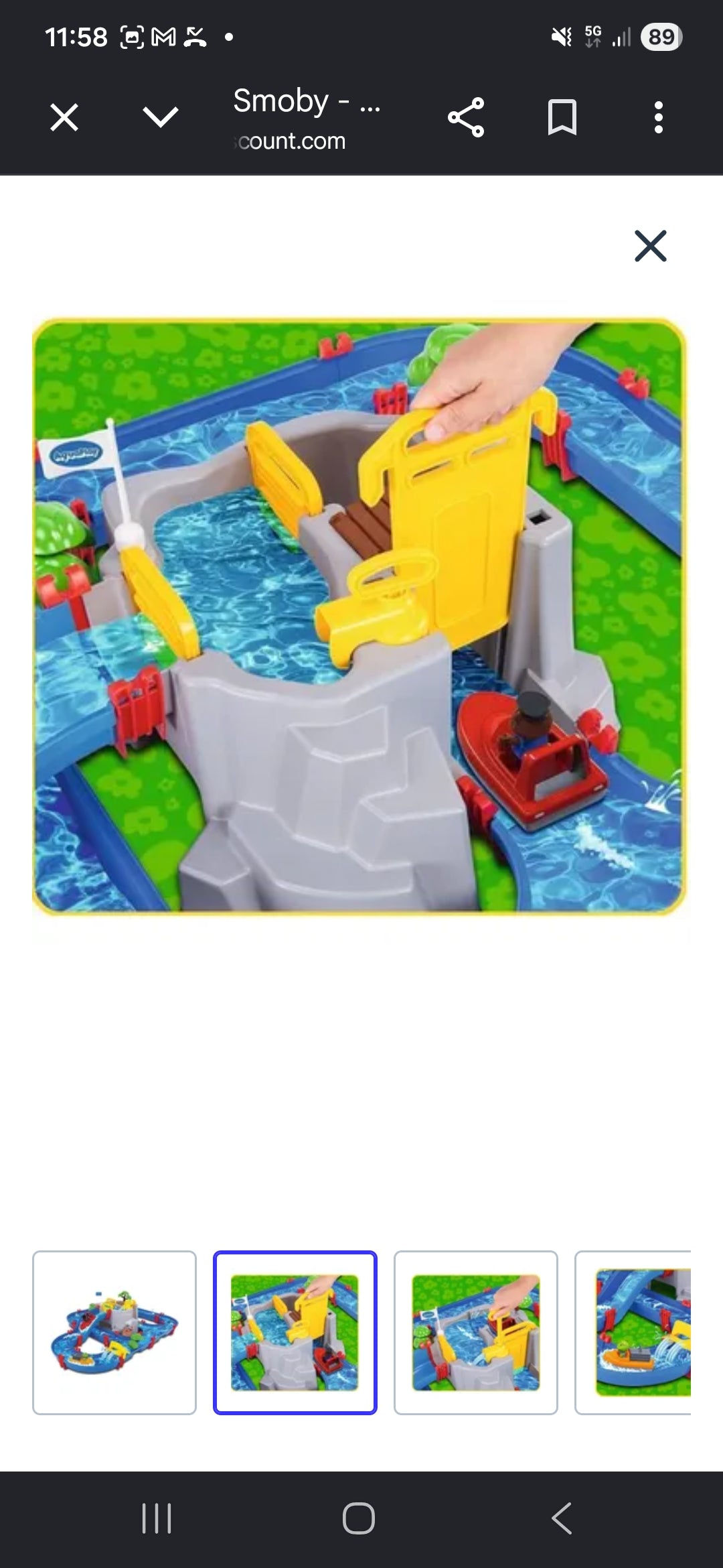 Circuit Aquatique Interactif pour Enfants – Jeu d'Eau avec Écluses, Bateau et Cascade