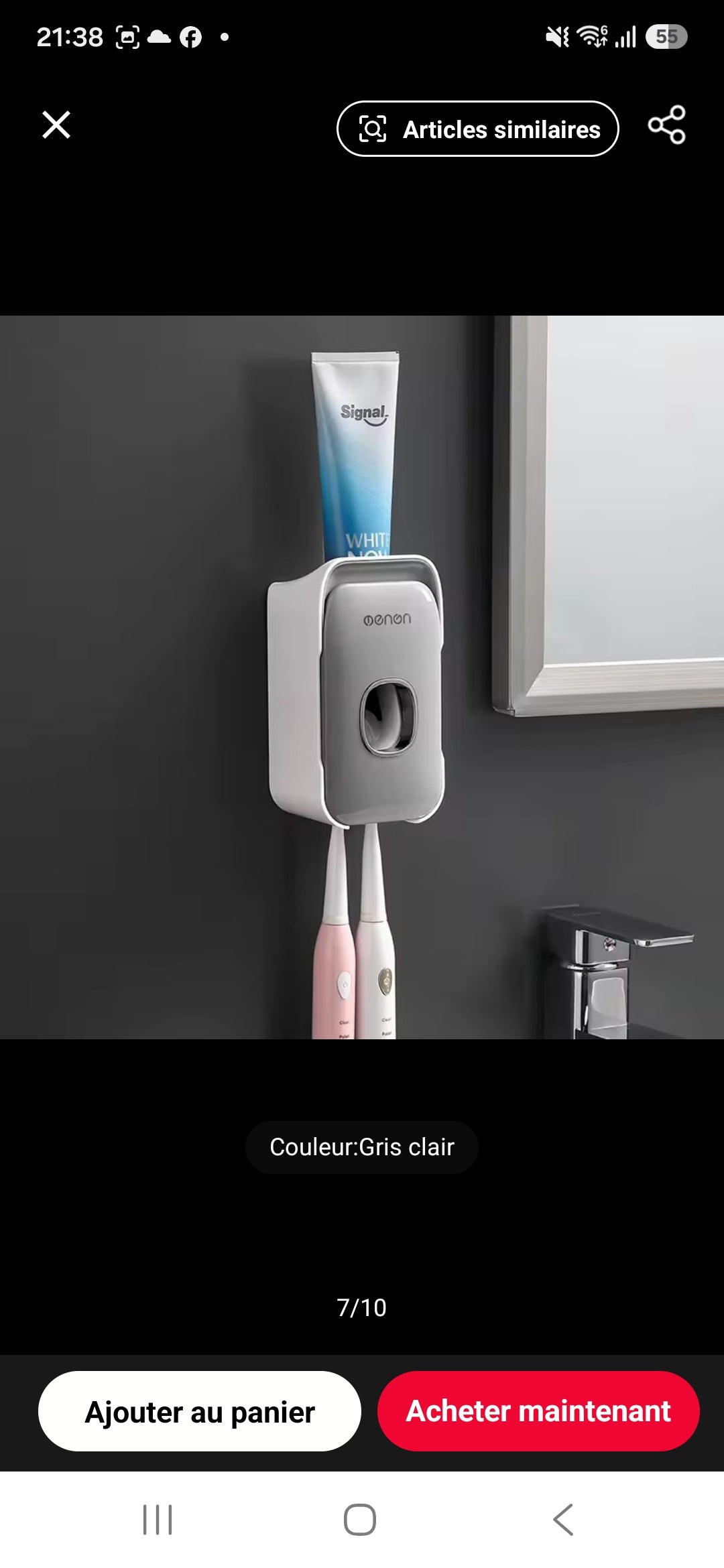 Distributeur de dentifrice mural automatique 🪥