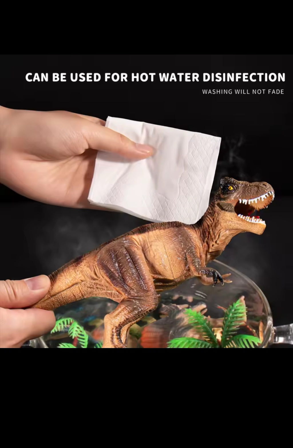 Coffret Dinosaures XXL – 64 pièces avec Tête de T-Rex et accessoires