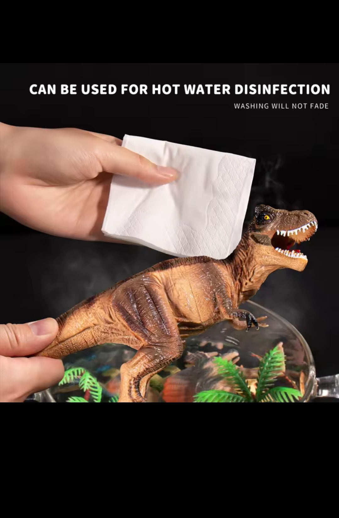 Coffret Dinosaures XXL – 64 pièces avec Tête de T-Rex et accessoires