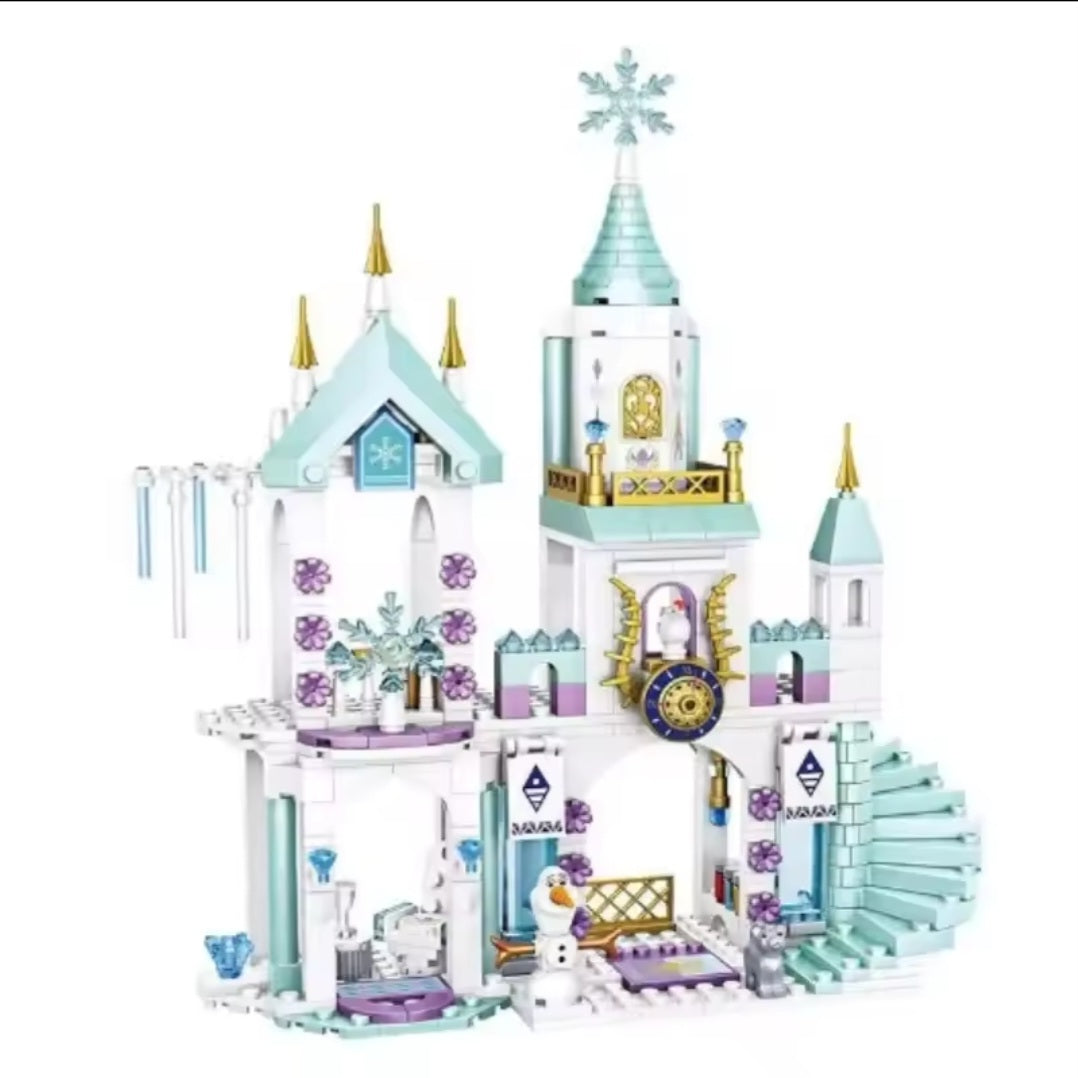 Château de Princesse des Neiges – Jeu de Construction 360 Pièces avec Personnages
