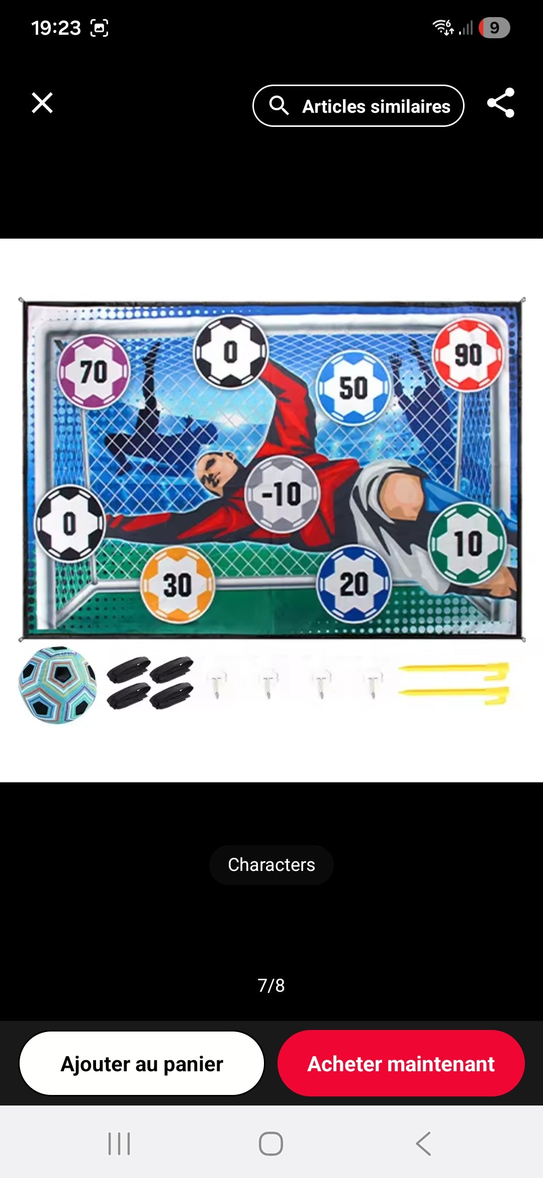 Cible de Précision pour But de Football – Entraînement & Jeu pour Enfants