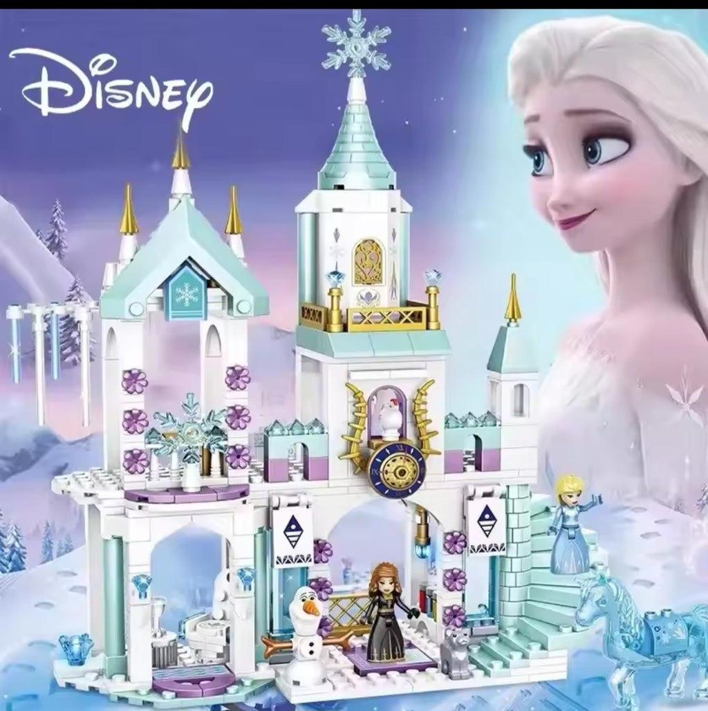 Château de Princesse des Neiges – Jeu de Construction 360 Pièces avec Personnages