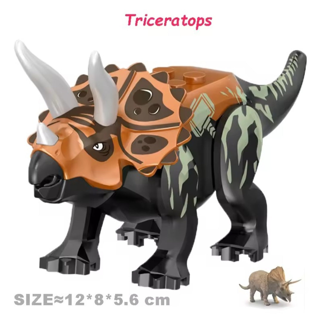 Dinosaure Tricératops à Construire – Figurine Briques de Construction