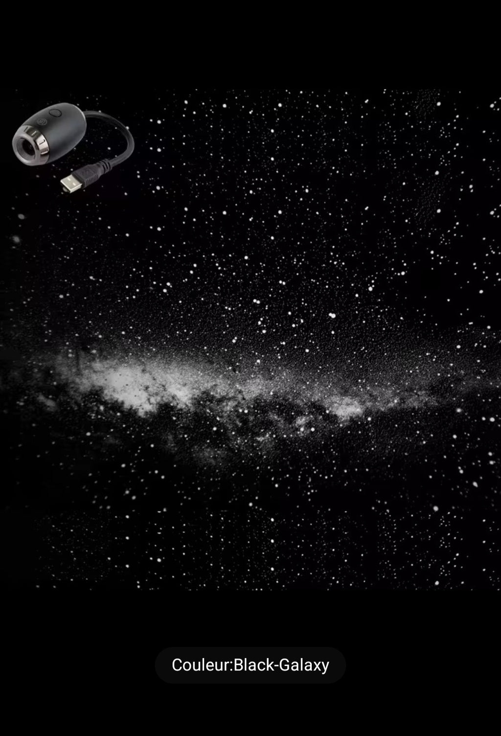 Projecteur Ciel Étoilé USB 3 en 1 – Galaxie, Lune & Saturne ✨