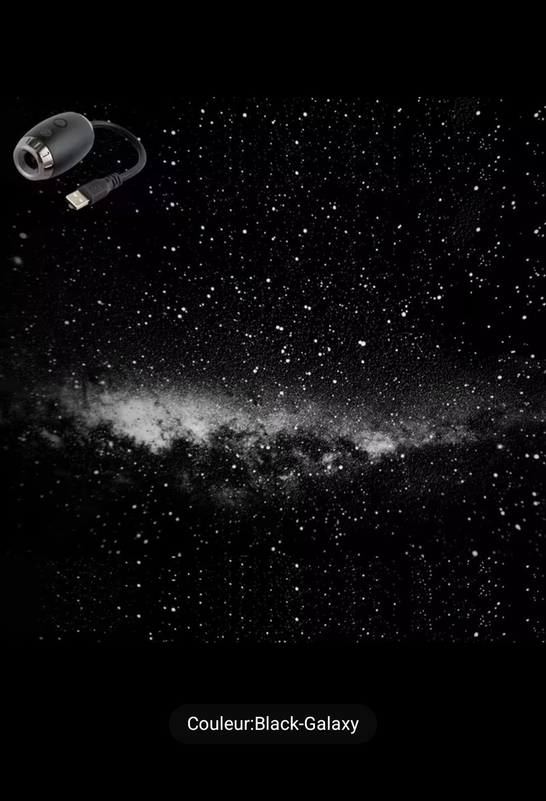 Projecteur Ciel Étoilé USB 3 en 1 – Galaxie, Lune & Saturne ✨