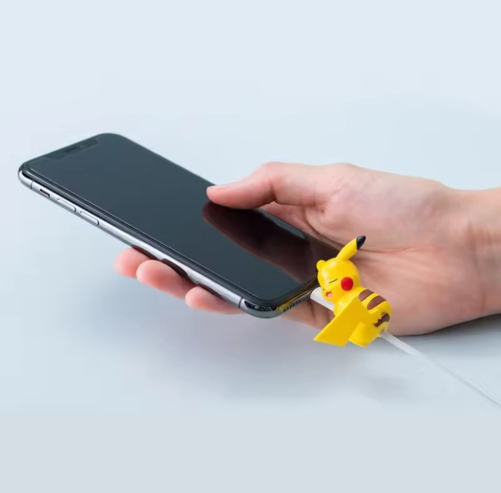 Protège-câble Pokémon – Lot de 6 Figurines Adorables pour Chargeur USB