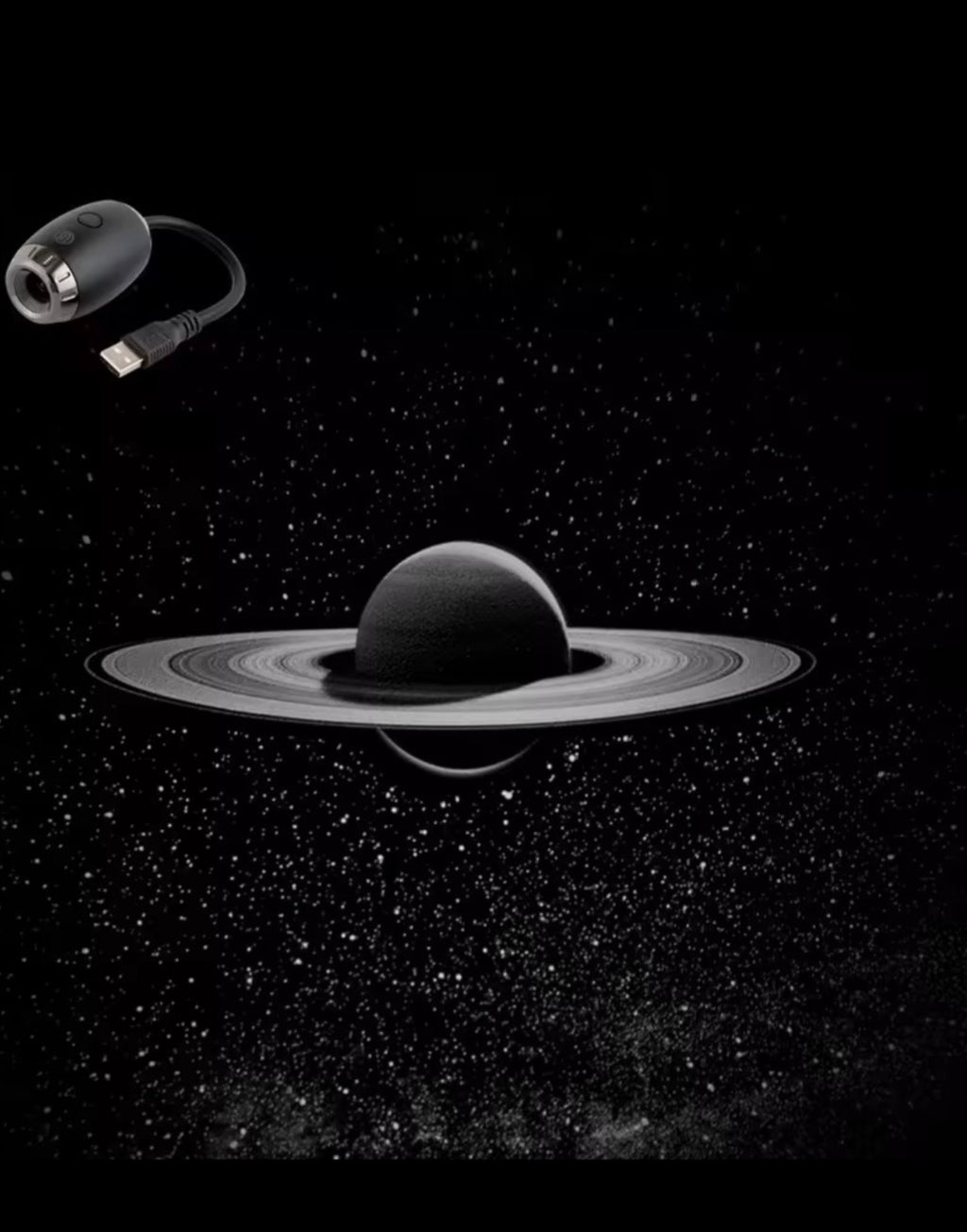 Projecteur Ciel Étoilé USB 3 en 1 – Galaxie, Lune & Saturne ✨