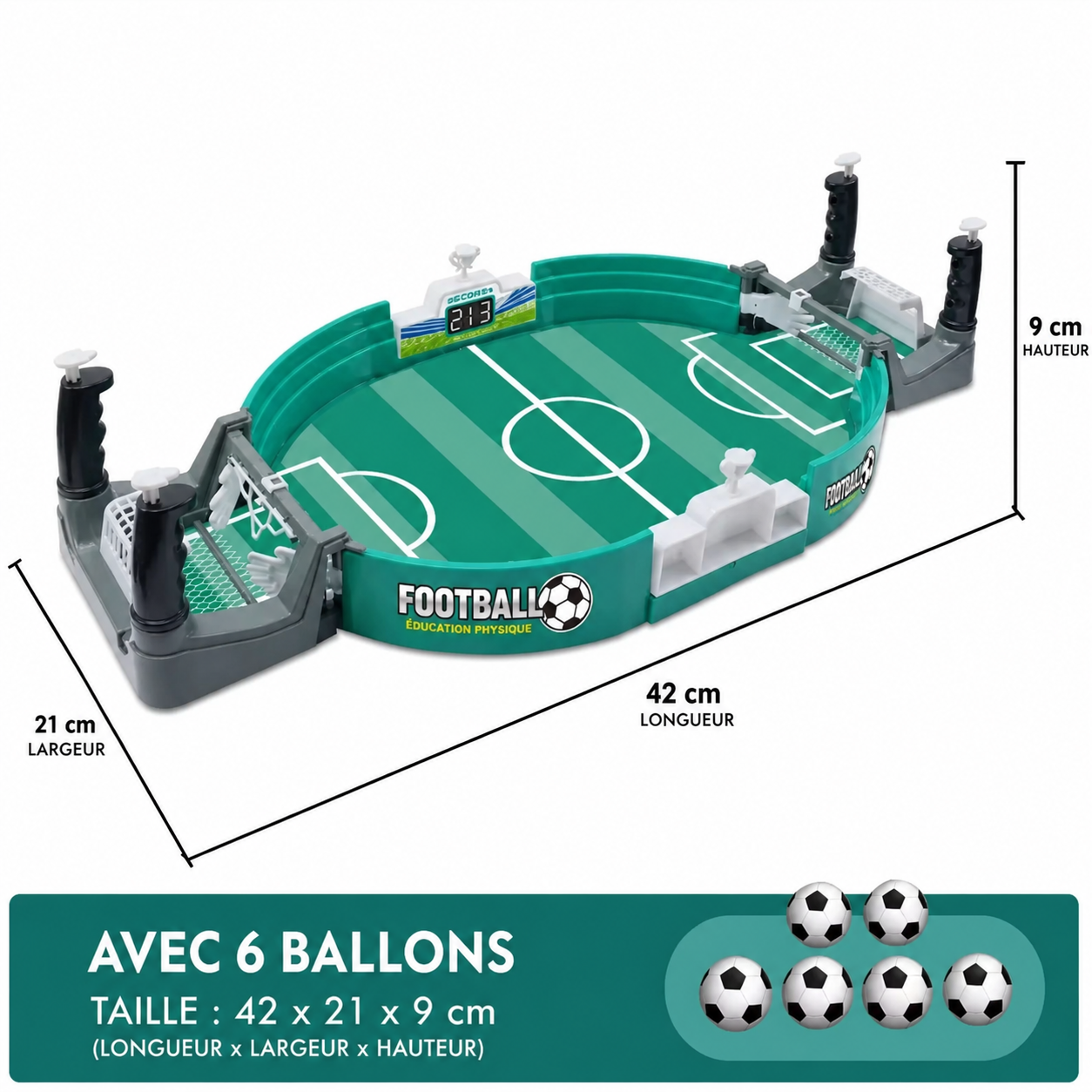 Jeu de Football de Table – Défiez vos proches à chaque match ! ⚽