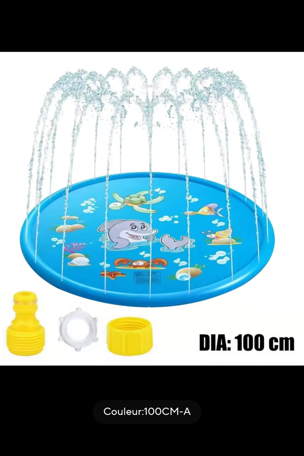 Tapis d'eau Splash 100 cm – Aire de jeux aquatique pour enfants