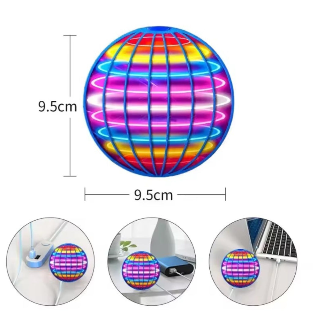 Boule Volante LED Magique – Retour Boomerang Automatique | Jouet Lumineux Rechargeable