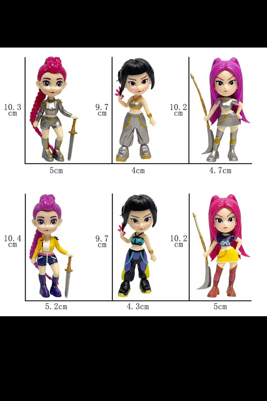 Coffret de 6 Figurines d'Action Collection – Édition Deluxe